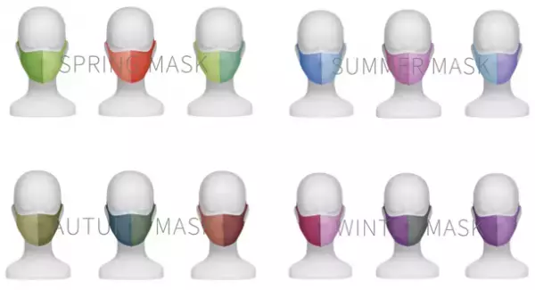 ～洋服を選ぶように、その日の気分でマスクをセレクト～パーソナルカラーに特化したカラーマスクが新登場