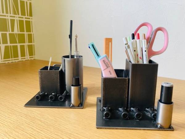 SDGsの取り組みとして廃材から生まれた“アイアン雑貨”「アイアンペンスタンド」4月20日よりプロジェクトを開始