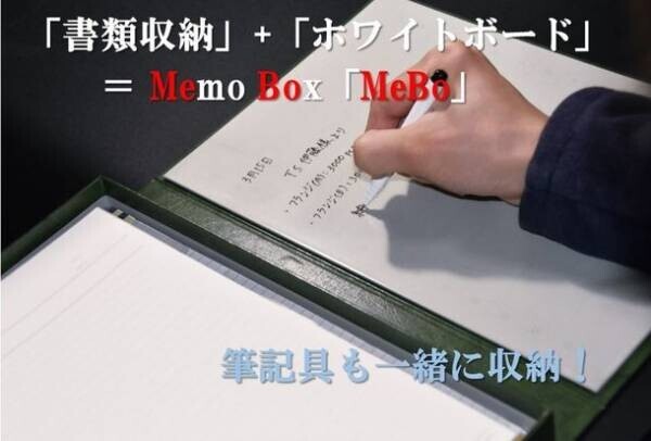 「書類収納」と「ホワイトボード」、2つの機能が融合した“MeBo(Memo Box)”がMakuakeにて6月13日まで先行販売中！