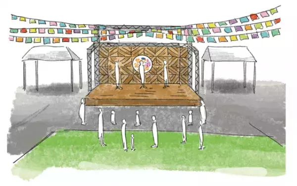 東北新社・UNIVERSITY of CREATIVITY・TBS赤坂の子どもたちと旗づくりを通して平和を考える「Akasaka PEACE FLAG プロジェクト」第１弾イベントを５月３日（火・祝）〜５日（木・祝）赤坂サカスで開催