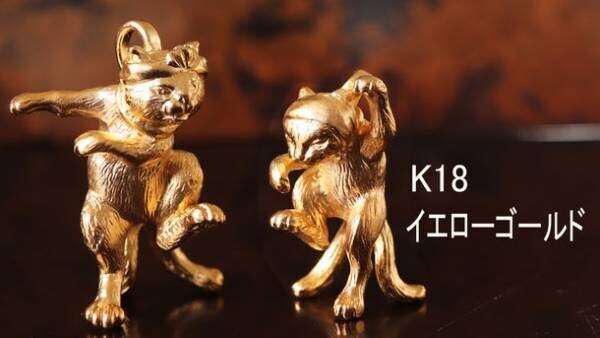 浮世絵師・歌川国芳による妖怪“猫又”モチーフのアクセサリー！シルバーとK18の立体オブジェをMakuakeにて販売開始