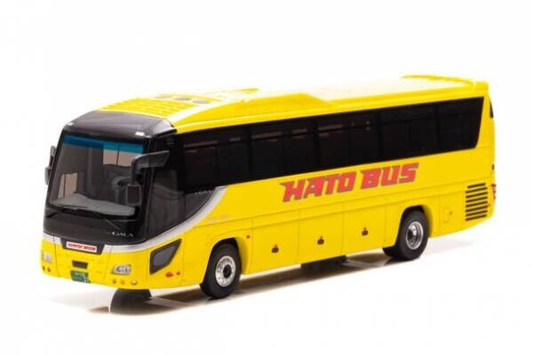 黄色いボディでおなじみのはとバスが1/64スケールモデルになって登場！5/10よりご予約受付開始。