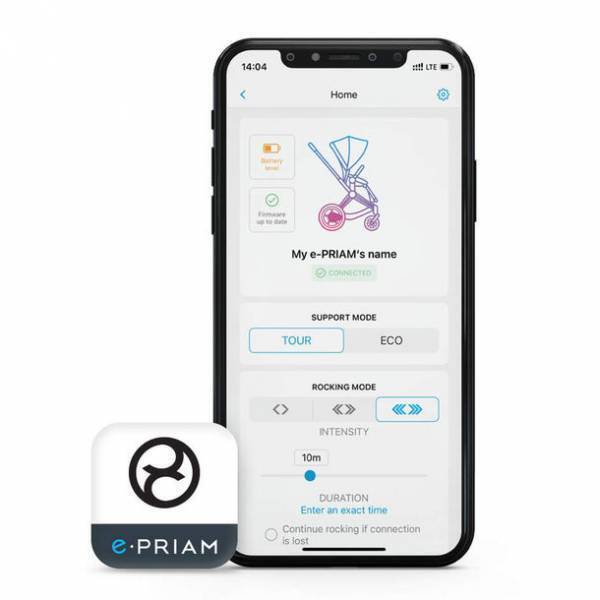 CYBEX 子育てとお子さまの睡眠をベビーテックでサポート　スマートストローラー「e-PRIAM」　アプリ連動可能製品の販売開始　睡眠を補助する「ロッキングモード」機能を提供