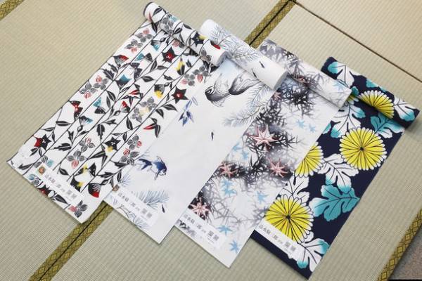 明治27年(1894年)創業、ゆかた製造卸「三勝(さんかつ)」歌川国芳作「荷宝蔵(にたからぐら)壁のむだ書き」ほか、2022年夏のゆかた新作を発表！