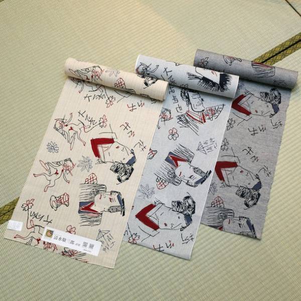 明治27年(1894年)創業、ゆかた製造卸「三勝(さんかつ)」歌川国芳作「荷宝蔵(にたからぐら)壁のむだ書き」ほか、2022年夏のゆかた新作を発表！