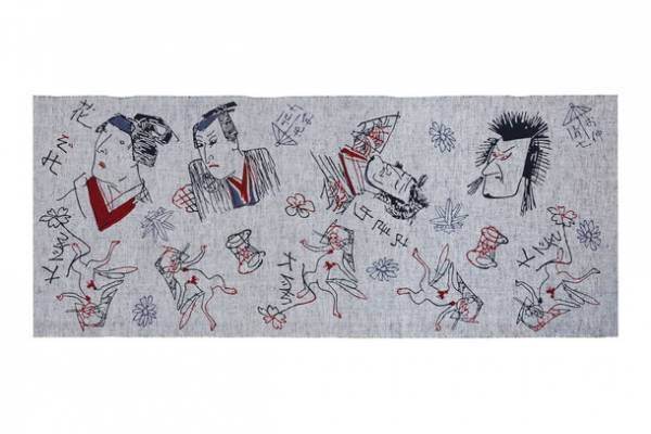 明治27年(1894年)創業、ゆかた製造卸「三勝(さんかつ)」歌川国芳作「荷宝蔵(にたからぐら)壁のむだ書き」ほか、2022年夏のゆかた新作を発表！