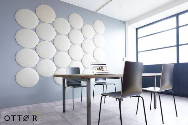 オフィスに馴染む、曲線を活かした新感覚の吸音パネル「OTTO R(オットー・アール) 丸型」が5月17日に発売