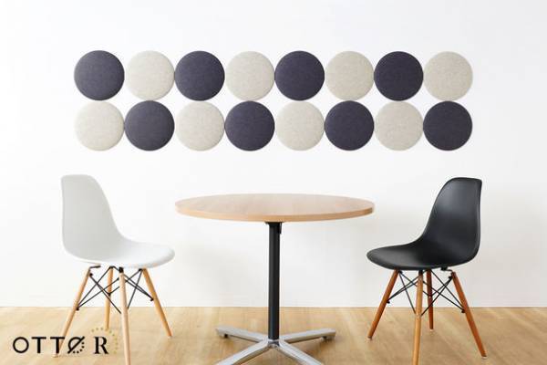 オフィスに馴染む、曲線を活かした新感覚の吸音パネル「OTTO R(オットー・アール) 丸型」が5月17日に発売