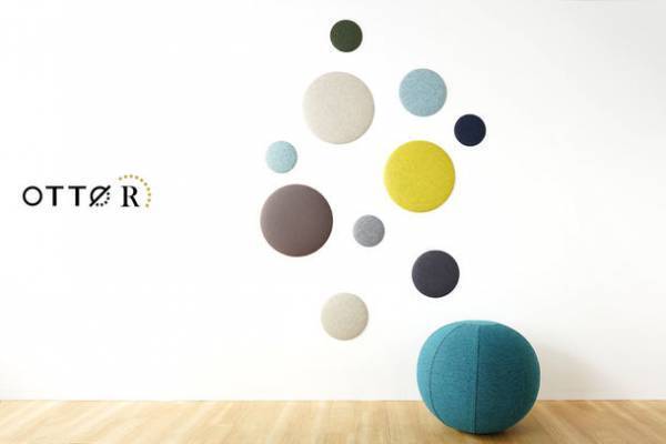 オフィスに馴染む、曲線を活かした新感覚の吸音パネル「OTTO R(オットー・アール) 丸型」が5月17日に発売