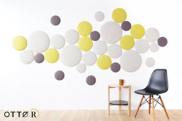 オフィスに馴染む、曲線を活かした新感覚の吸音パネル「OTTO R(オットー・アール) 丸型」が5月17日に発売