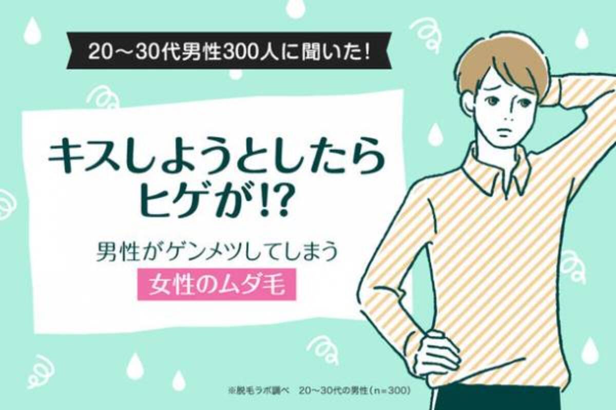 キスしようとしたらヒゲが 男性がゲンメツしてしまう女性のムダ毛 国内に53店舗 21年12月時点 を展開する 脱毛ラボ がデータ公開 22年5月12日 ウーマンエキサイト 1 5