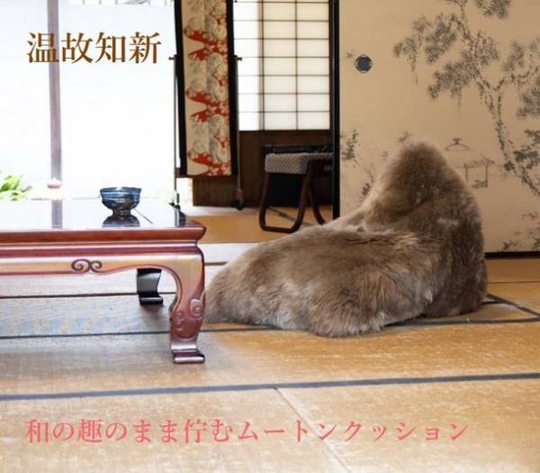 ムートンのここちよい触感で至福の時間を提供する「ムートンビーズクッション」のクラウドファンディングを5月20日(金)まで実施