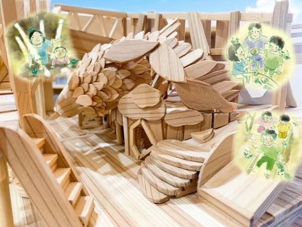 愛知県・一宮市に国産天然木でつくる屋内の木の遊び場「つなぐの森 ハリプー」8月11日グランドオープン　～おとなもこどもも、五感を使って遊ぶ場所～