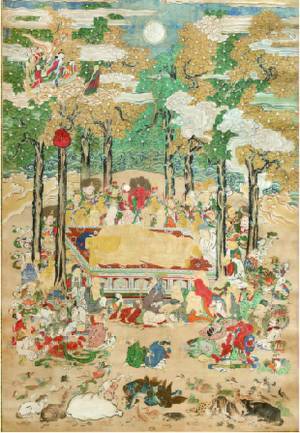 特集展示「初公開の収蔵品から」(入場無料、6月1日から)仏涅槃図を特別展示、山本 勉館長就任記念特別講演会の開催