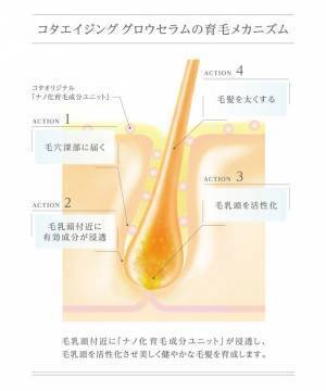 未来の美しい髪を育む薬用育毛美容液の新製品「コタエイジング グロウセラム」が2022年5月20日発売！