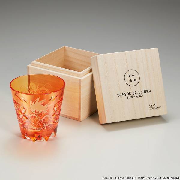 映画『ドラゴンボール超 スーパーヒーロー』の公開を記念して孫悟空・孫悟飯・ピッコロをイメージした江戸切子グラスが登場！各590（ゴクウ）点限定で販売