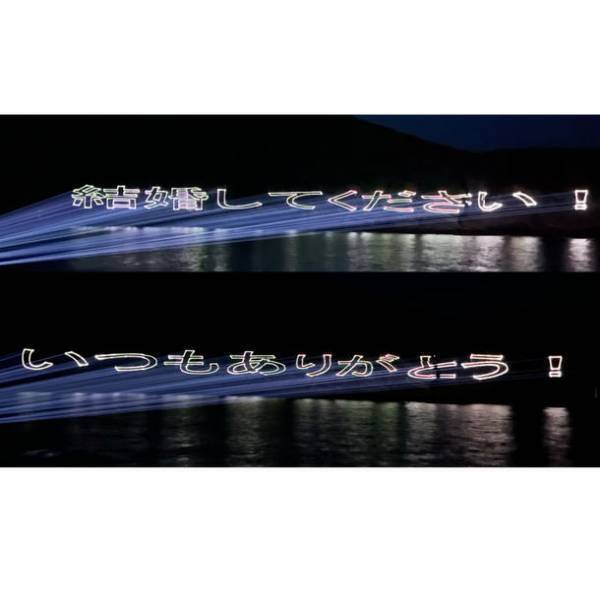 レーザービームで作った最大の文章としてギネス世界記録(TM)に認定されました