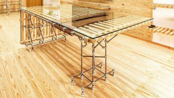 DIY初心者も気軽に家具を組み立てられる次世代インテリアガジェット「スマートキューブ」が発売！市販のインダストリアル部品を組み合わせて様々な家具へ