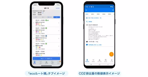 駅すぱあと、環境保全を促進する新機能リリース！