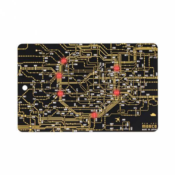 電波でLEDが光る「バッグタグ」、東京回路線図と関西回路線図デザインで6月2日に発売！タッチするとLEDが6個光る！