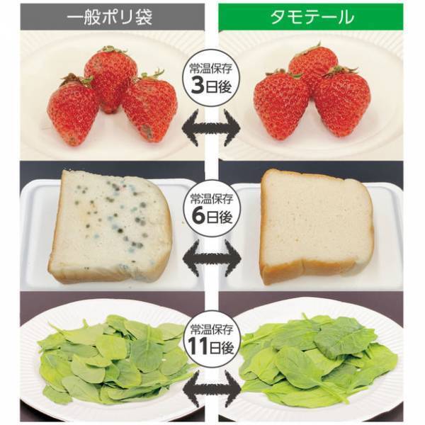 Makuakeで目標金額900％近くを達成！マルチ鮮度保持袋「タモテール」がアマゾンにて一般販売開始！