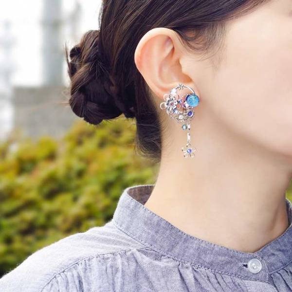 ピアスのようなイヤリング「ぴあり」　2022年6月17日10:00より「源氏物語」シリーズの第四弾「葵の上」が発売！