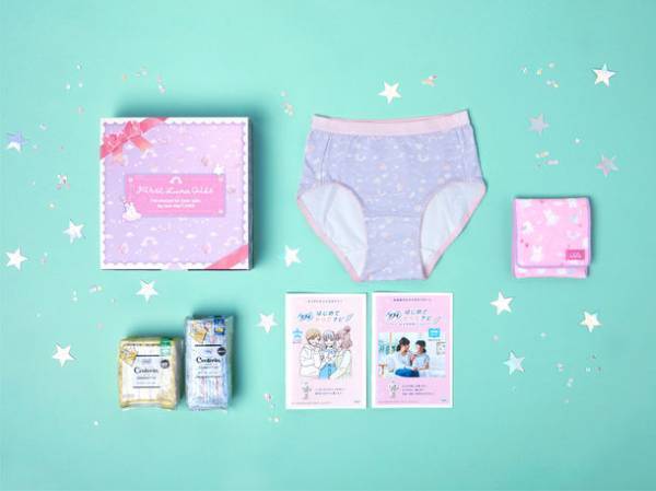 毎月訪れるブルーな日こそキュートで心ときめくものを！初経準備セット『First Luna Gift』をMakuakeにて予約販売開始　～文具メーカーがフェムケア市場に初参入～