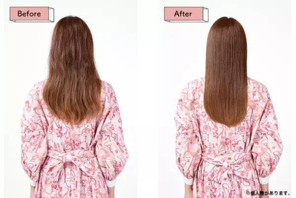 わたなべ麻衣がさらツヤストレートヘアに！梅雨のくせ毛もまとまるサブリミック新「エアリーフロー」のサロントリートメントを体験し、WEBコンテンツにて公開！