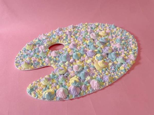 美術作家  渡辺おさむのクリーム絵画が笠間日動美術館へコレクション決定