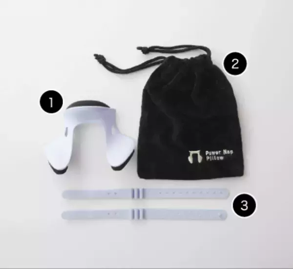 【新商品】座ったままの姿勢で快適に眠れる新しい形のお昼寝枕、Power Nap Pillow(パワーナップピロー)　有名企業も導入するパワーナップ(積極的仮眠)をサポート