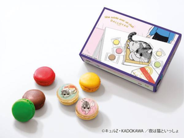 猫の“キュルガ”が話題の「夜は猫といっしょ」とフランス洋菓子ブランド「ダロワイヨ」がコラボ！オリジナルイラストが入った期間限定商品を7/19に発売！