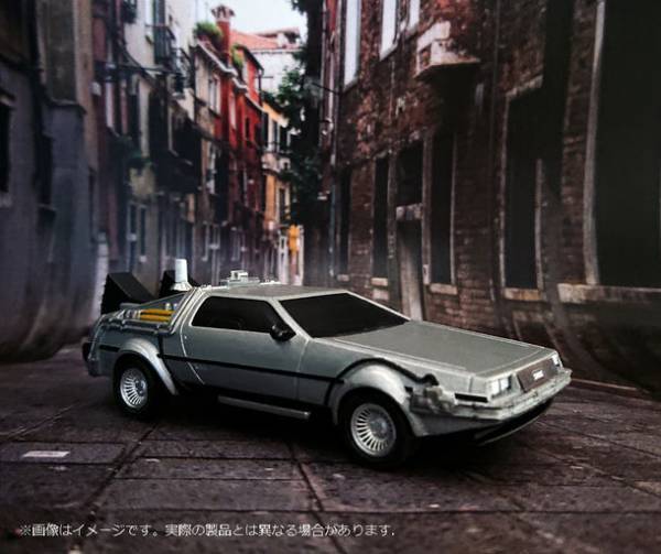 新たなイメージ画像を公開！8月発売予定、磁力浮上するフィギュア・フローティングモデル／バック・トゥ・ザ・フューチャーPartII　デロリアン・タイムマシーン