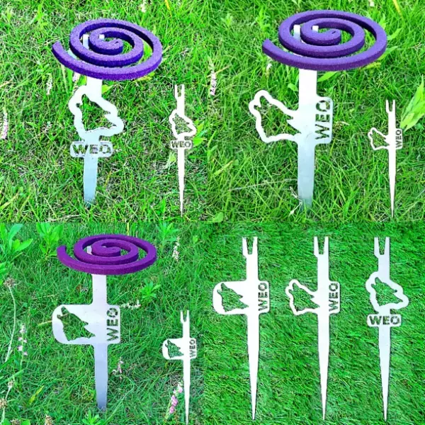 夏のアウトドアに役立つ“地面に挿す蚊取り線香台”「WEOかとり台」を7/7から販売開始　～創業48年の板金屋による新たな挑戦～