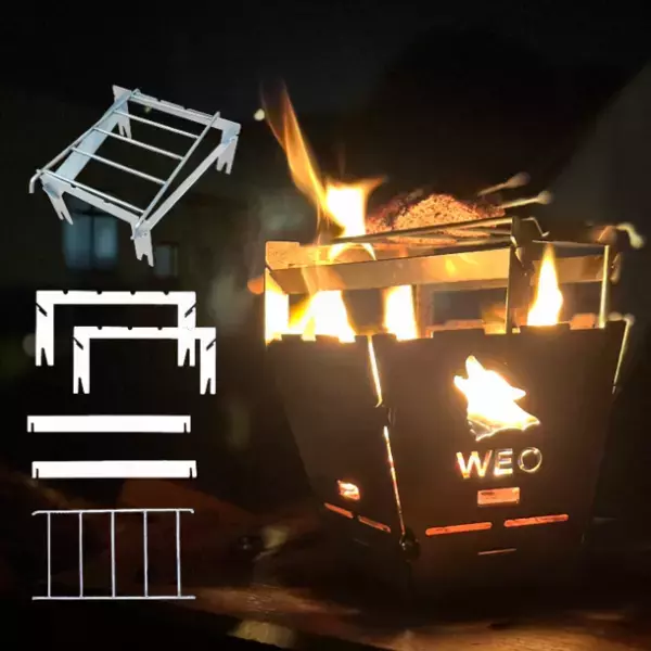 ソロキャンプ用おひとりさま焚き火台の専用オプションが7月14日より販売開始