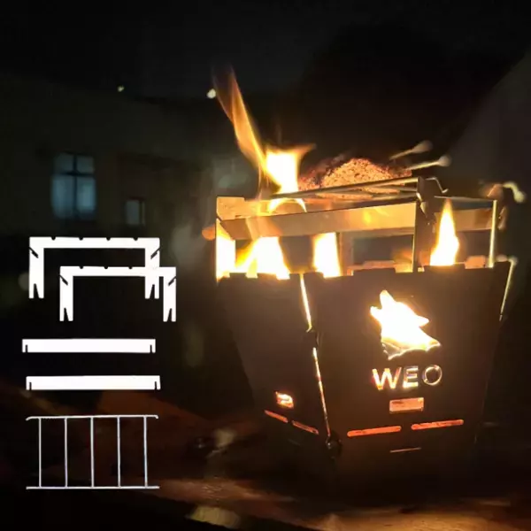 ソロキャンプ用おひとりさま焚き火台の専用オプションが7月14日より販売開始