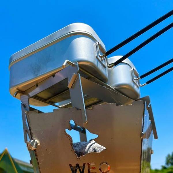 ソロキャンプ用おひとりさま焚き火台の専用オプションが7月14日より販売開始