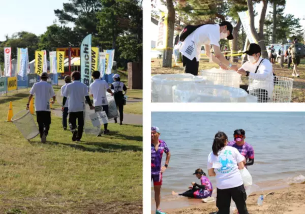 びわこ成蹊スポーツ大学の学生たちが7月2日に開催された「第2回LAKE BIWA TRIATHLON IN MORIYAMA」に大会実行委員や大会ボランティアとして参加しました