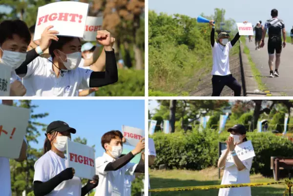 びわこ成蹊スポーツ大学の学生たちが7月2日に開催された「第2回LAKE BIWA TRIATHLON IN MORIYAMA」に大会実行委員や大会ボランティアとして参加しました