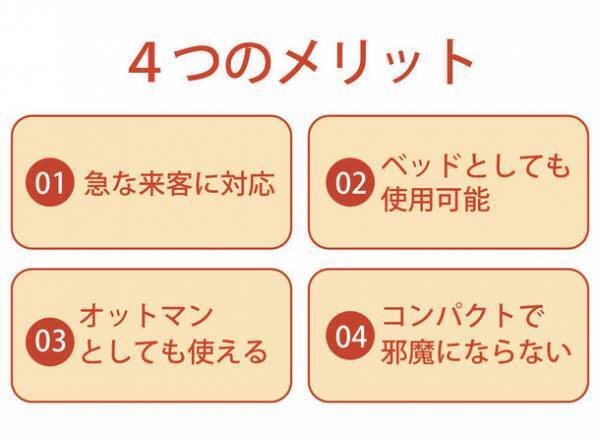 ＜使い心地を徹底追求＞ソファベッド以上に至福の寝心地！4wayソファ　7月19日にクラウドファンディングを開始