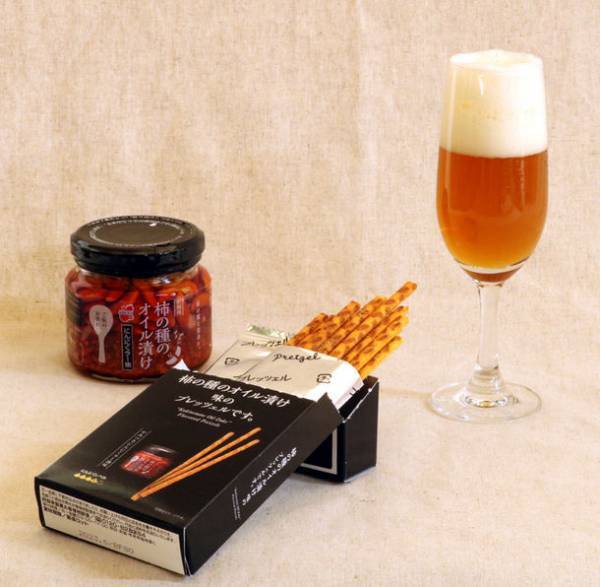 新潟土産の「柿の種のオイル漬け」がプレッツェルになって登場！～柿の種のオイル漬けのプレッツェルです。～　7月15日(金)より新潟県内限定にて新発売