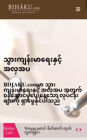 “人とクリニックを「つなぐ」”日系企業がミャンマーで初となる歯科・美容検索サイトを公開！【ミャンマー】歯科・美容無料検索サイト「BIHAKU.com」2022年7月1日オープン