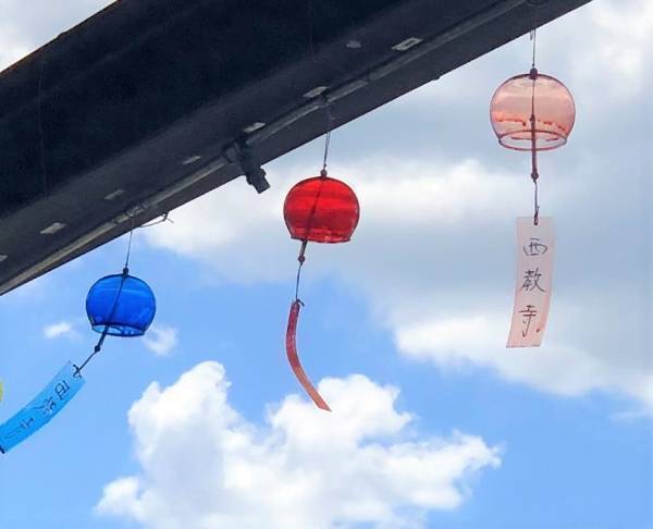 ＜琵琶湖汽船×西教寺 コラボ企画＞今年も大津港ミシガン乗り場に「西教寺の風鈴」が登場！