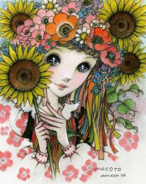 米寿記念 夏の章 高橋真琴『百花繚乱』展　少女画の巨匠が描く「美」の全てが、室町の地で華ひらく　会期／7月20日(水)～25日(月)※最終日午後6時終了　会場／日本橋三越本店 本館7階 催物会場　営業時間／午前10時～午後7時