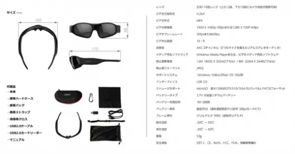 最新型カメラ内蔵サングラス「GOGLOO E9」に新色登場！　7月29日までGREEN FUNDINGにて限定販売中