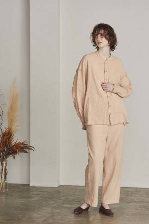 サスティナブル・ブランド「WALANCE」にココナッツ染めを施したアイテムが登場　―穏やかで優しいピンク―