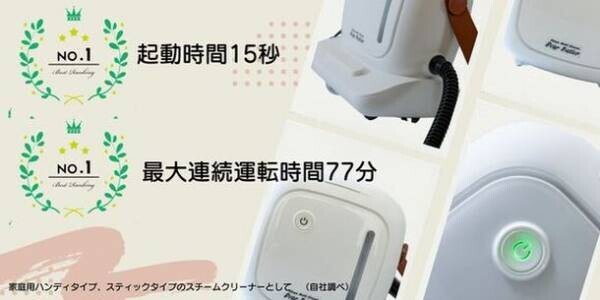 家中丸ごとこれ一台で掃除が可能！マルチに使える「マルチスチームクリーナー」がGREEN FUNDINGにて先行予約販売を7月15日に開始