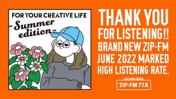 ZIP-FM 中京圏ラジオ聴取率(週平均7時～24時)　男女12歳～69歳で28回連続の首位を獲得！