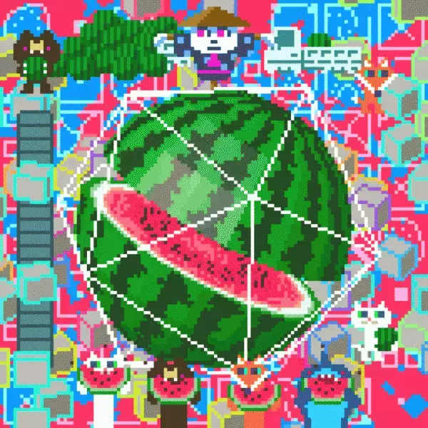 世界初となる「スイカ付きピクセルアートNFT」を販売開始！