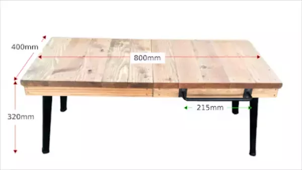 創業100年をこえる木箱製造会社の木を捨てない選択への挑戦　廃棄パレットのアップサイクルプロダクト『折りたたみテーブル』が7月16日(土)からMakuakeにてプロジェクトを実施中！
