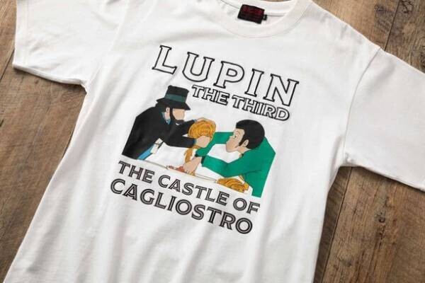 つ・い・に！「ルパン三世　カリオストロの城」のTシャツが登場！！あの名シーン、キャラクターを刺繍で表現。トムスショップにて販売開始！